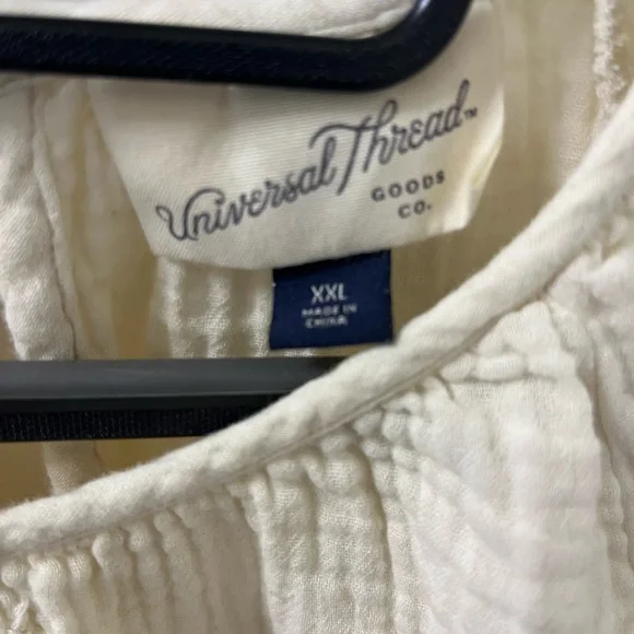 Ease into spring with this beautifully draped, boho, textured cream top - Picture 3 of 5